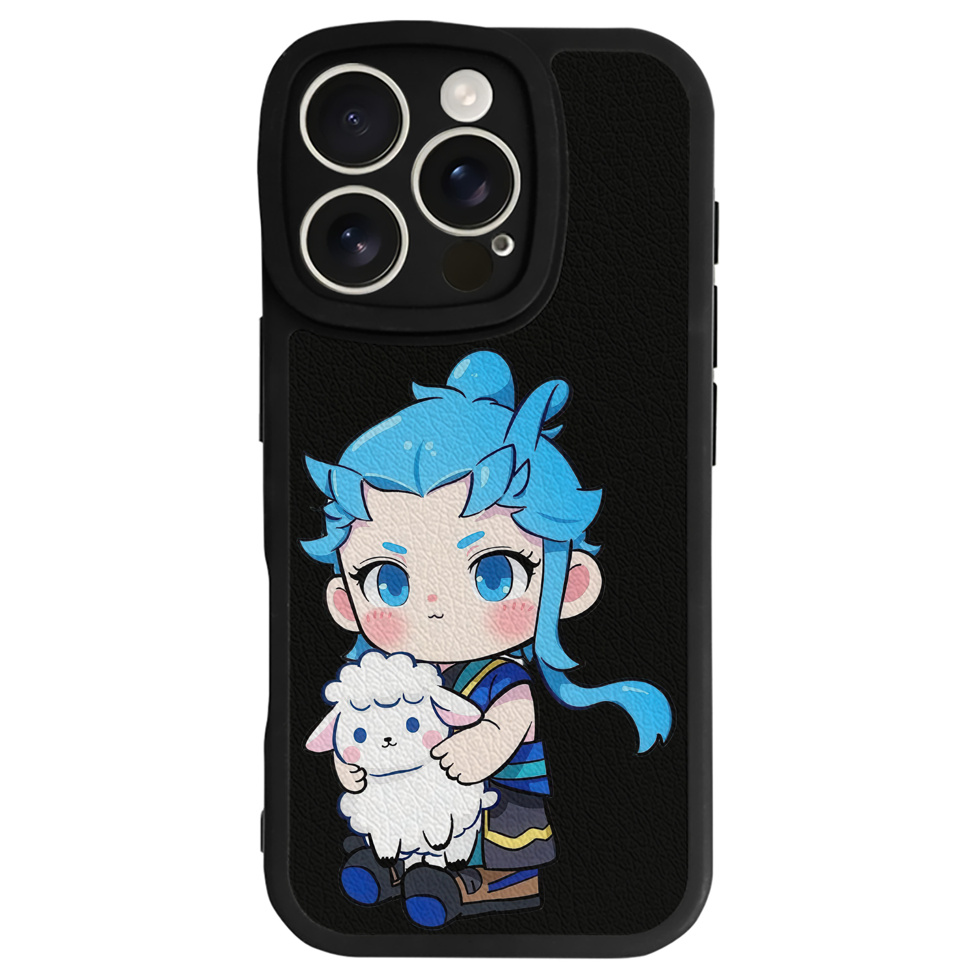 （画像用） Ne Zha 2 ナタ 魔童の大暴れ 【iPhone 16シリーズ対応】シリコンスマホケース（レザー調） 材質：シリコン